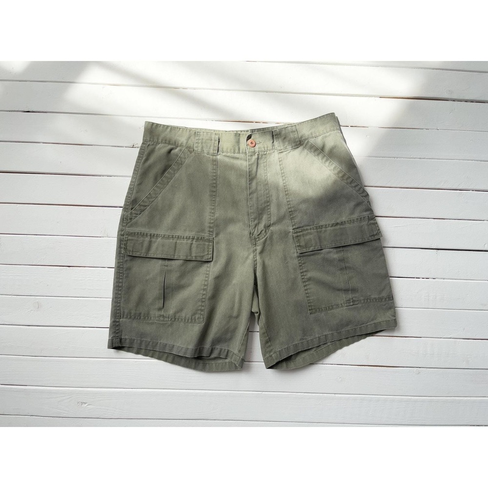 high waisted shorts 80s 90s vintage‎ olive green cargo shorts